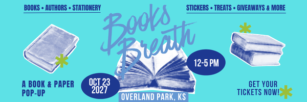 Books Breath Overland Park, Kansas, Oct 23, 2027
Books Breath is a book-themed market event featuring local artists and small businesses. Shop handmade goods, bookish fan art, stickers, candles, apparel, and one-of-a-kind literary gifts while enjoying themed photo ops, giveaways, and treats. Perfect for book lovers, readers, and fans of all ages, this indoor market celebrates the magic of stories — and supports local makers with every purchase. Join us for a day of literary fun!